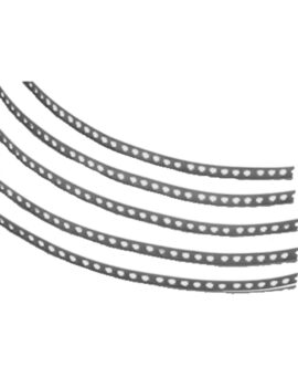 Perforated stainless steel band